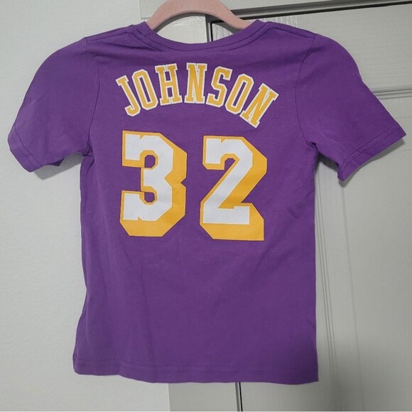 Lakers Magic Johnson Purple Kids T-Shirt - Picture 2 of 4